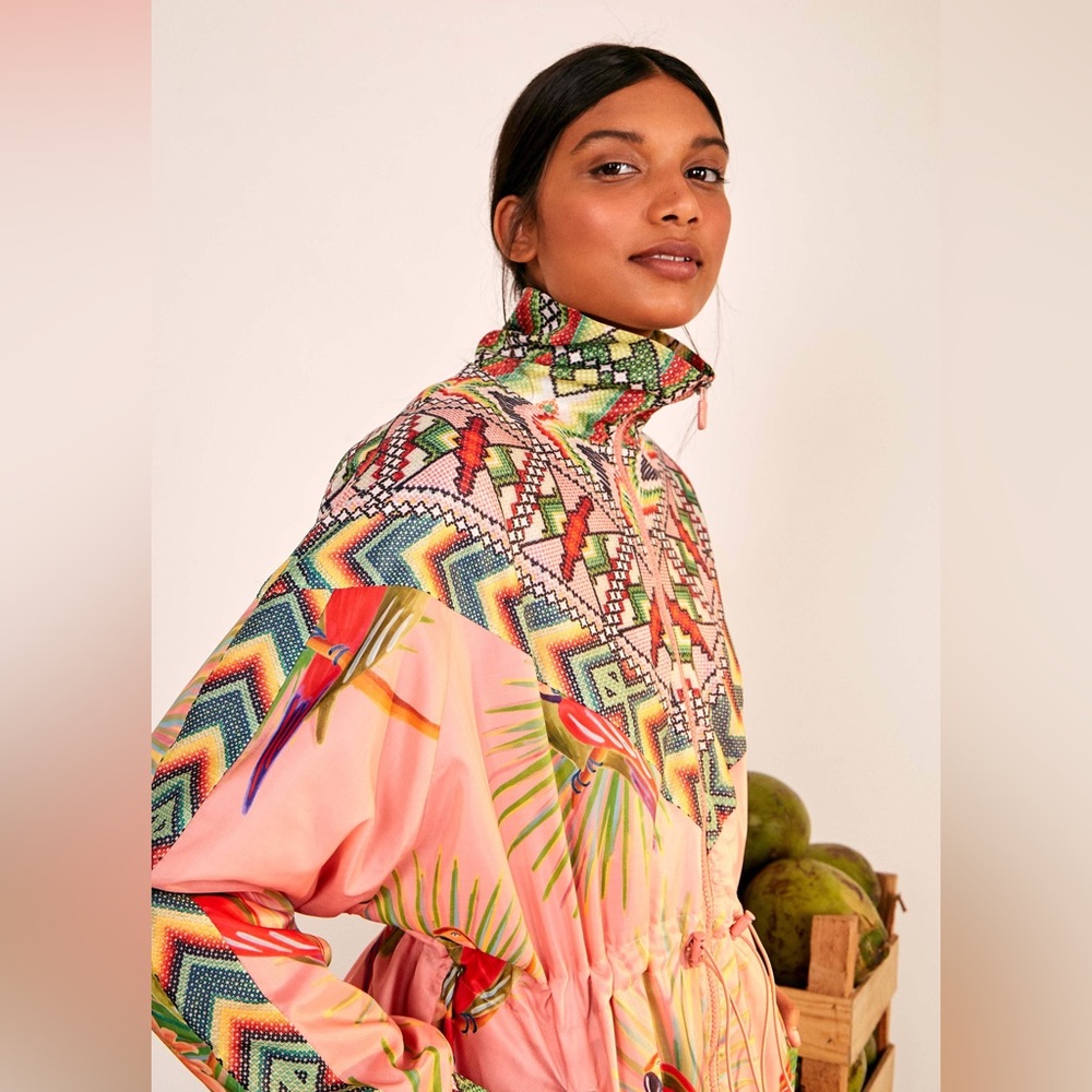 FARM RIO Love Birds Windbreaker Jacket
